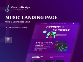 
Music Landing Page