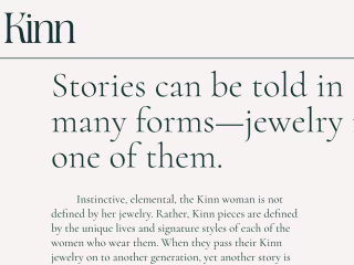 Website Copyediting ——  Kinn Studio 💍