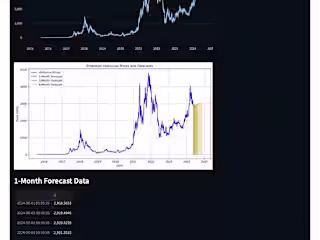 Web Application To Analyse Bitcoin Prices