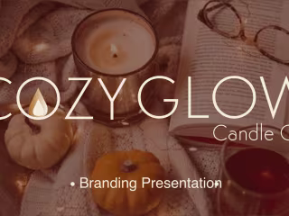 Cozy Glow Candle Co Logo & Branding