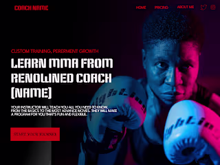 Piece made for portfolio | Landing page for personal trainer