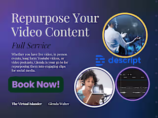 Content Repurposing Of Live Video Using Descript