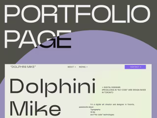 UI Design of the landing page
