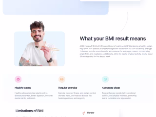 BMI Calculator Website