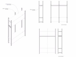 Diseño de Interiores - Mobiliario para taller de vestuario