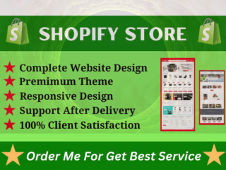 I can design and customize a shopify store with complete SEO 