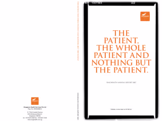 Copywriting of SingHealth Annual Report