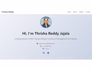 Thrisha Reddy - Portfolio