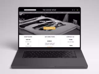 Responsive Website - The Good Wolf Barbershop