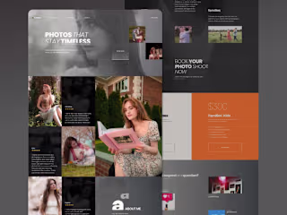 Photographer Portfolio Website in Webflow