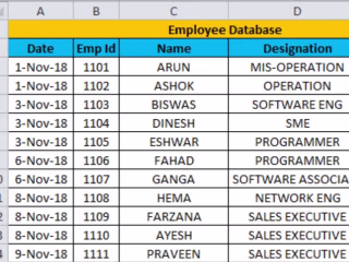 Data entry