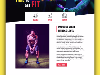 Gym Website UI Design (Gym&FIT WEB UI) on Behance