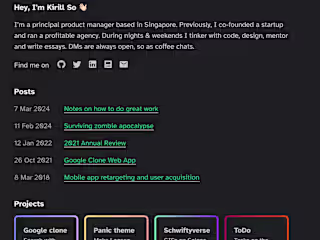 Personal website