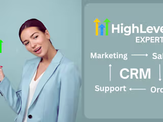 I will do go high level CRM, automations setup, sales funnels f…