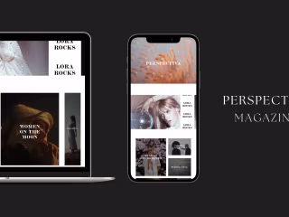 Wireframe design for  Perspectiva magazine.