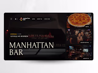 Manhattan Restaurant Website (Design + Development)