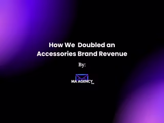 How We Doubled an Accessories Brand Revenue.