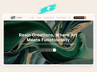 LumiG Designs - Resin Art Website