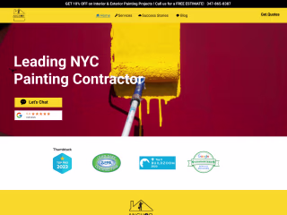 Leading Painting company website redesign