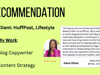 Recommendations for Content Strategy and Leadership Abilities 