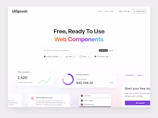 UISplash Hero Section Redesign