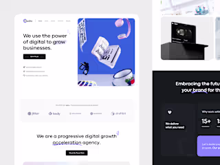 UI/UX Landing Page Design for Cladio