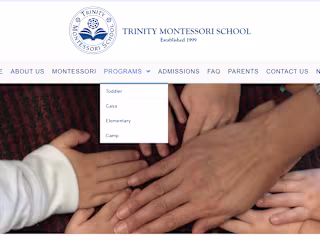 Trinity Montessori School Website Redesign