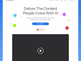 Capitol AI Website Design and Development (Personal Project)