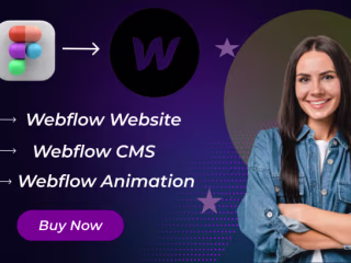 I will design or redesign on webflow, figma to webflow, a webfl…