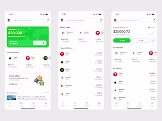 Stock Investment App (UI Concept)