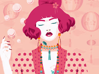 "Pink Bubble Dreams" - NFT art