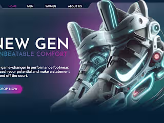 Modern Website Design for Contemporary Shoe Brand