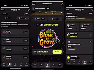  Blow n Grow | Blockchain Telegram Clicker Game