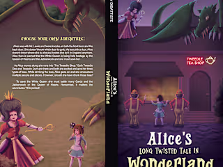 Book cover - Alice's Long Twisted Tale in Wonderland :: Behance