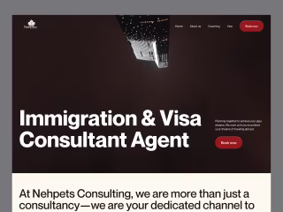 Nehpets website design (Framer Development)
