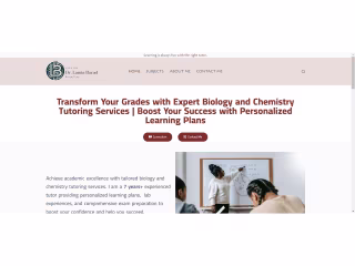 Dr. Lamia Barad: Private Biology and Chemistry tutor
