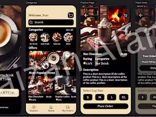 Coffee Shop App Design