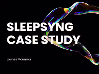 SleepSync: sleep optimization healthtech