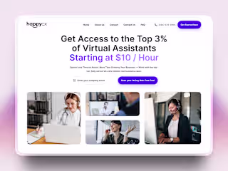 Happycx Marketing Landing Page