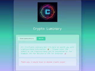 Crypto Luminary Web App