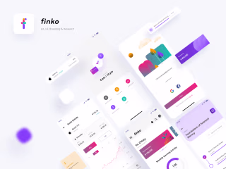 Finko mobile product and brand design (SaaS) app