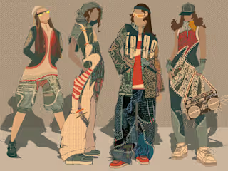 Fashion design sketches