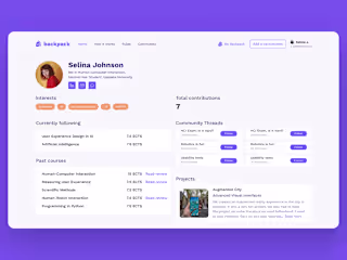 Backpack - redesign of a student portal | Uppsala University