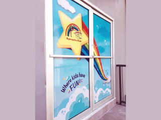 Tots & Tumblers Gymnastic Club - Double Door Decals