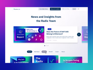 Website Design - Radix Blog