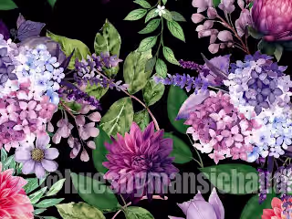 H U E S on Instagram: “Exotic botanical pattern🪻 #florals #pat…