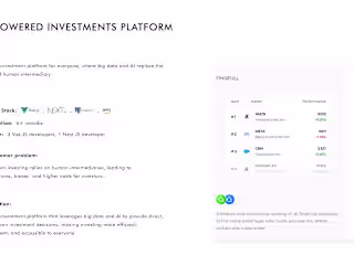 AI Powered Investments Platform