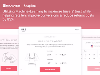 Fit Analytics / SNAP INC ARES - Machine-Learning Retail tech