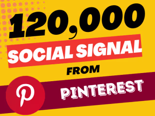 Give you 120,000 Pinterest Social Signals SEO Bookmark Backlink…