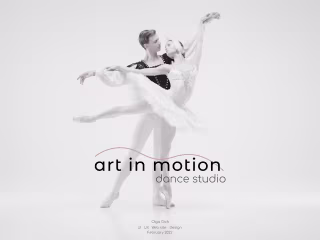 Dance Studio Web Design on Behance